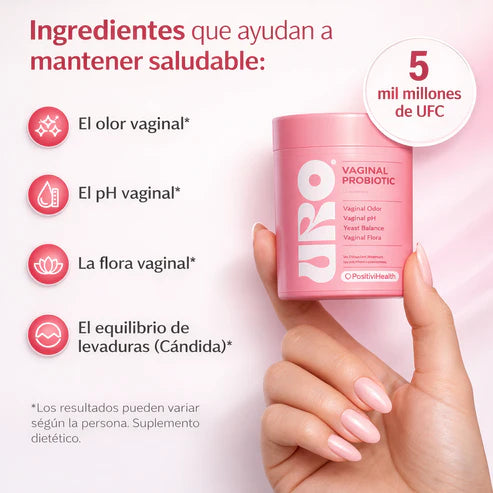 URO - Probióticos Vaginales (60 cápsulas)