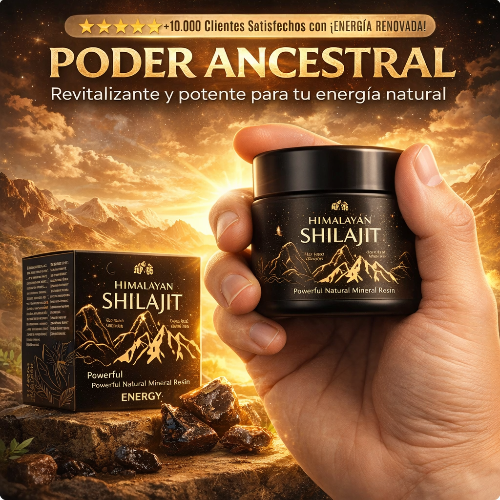 Shilajit en Resina Premium 50G – Energía, Vitalidad y Rendimiento Natural