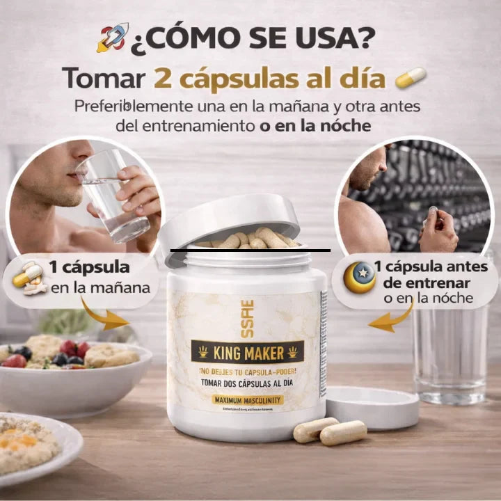 KingMaker™ - Potenciador Masculino de Alto Rendimiento